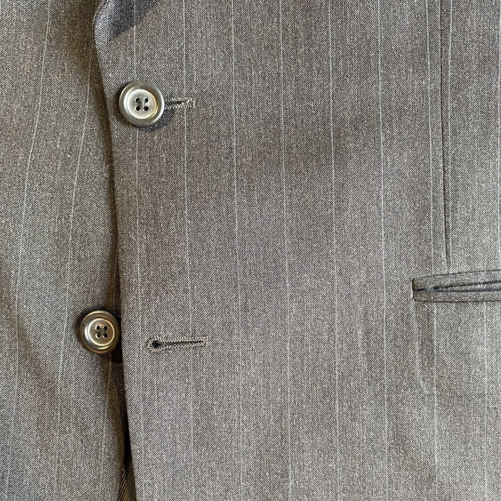 Burberry Mens suit Jacket Pinstripe 42R Wool - Picture 3 of 8